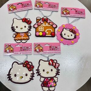 Hello Kitty Mexico Exclusive Christmas Cookie Decorative Ornaments Set of 5